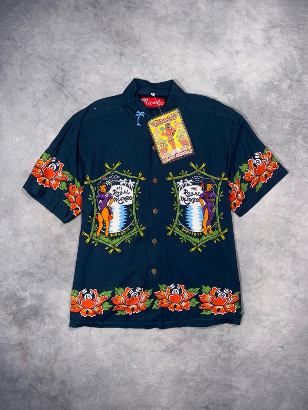 RARE MAMBO VINTAGE Retro Y2K Luxury Surf Skate Loud Stussy Beach 90s Shirt